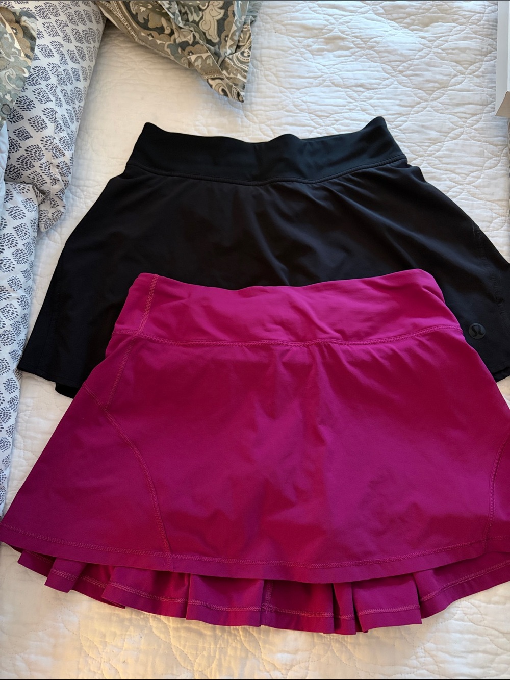 lululemon athletica Black and Fuchsia Athletic Skirts